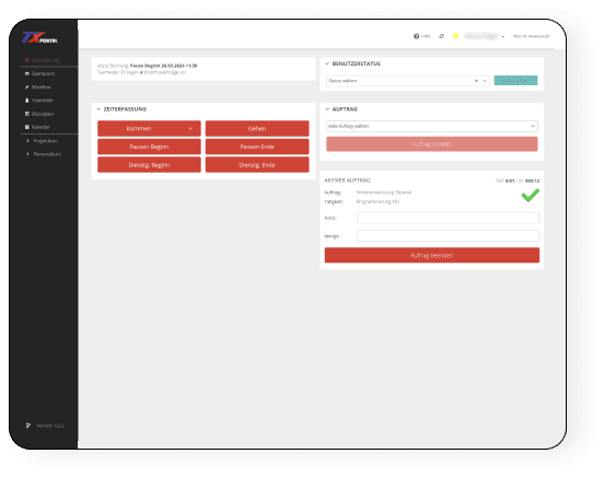 TXPortal Zeiterfassung - Flexible Zeiterfassungslösung für Unternehmen